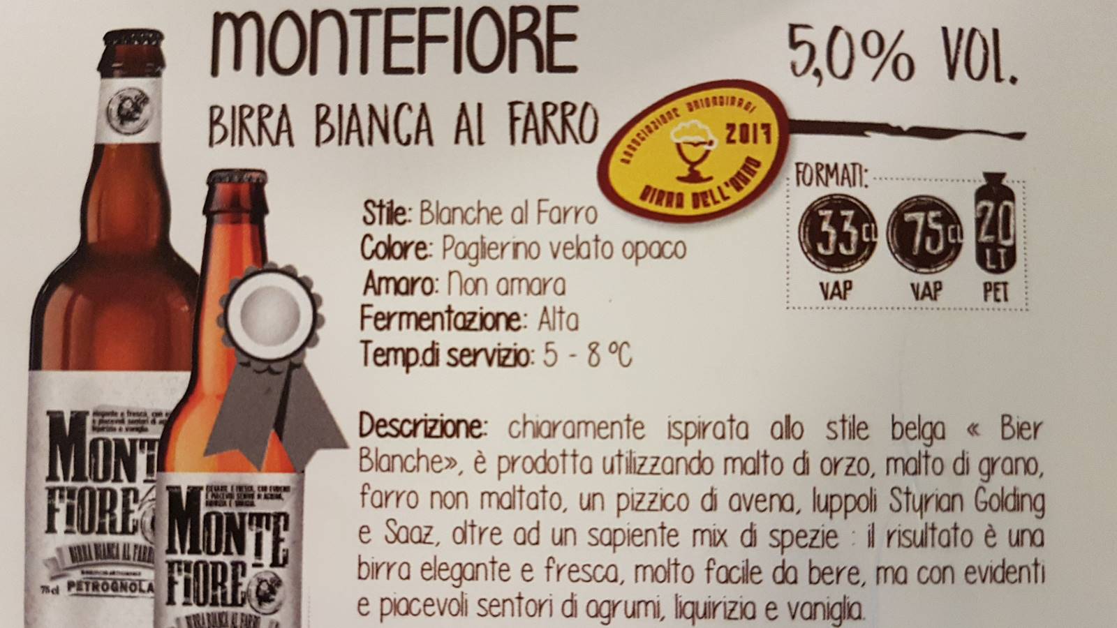 birra artigianale Montefiore
