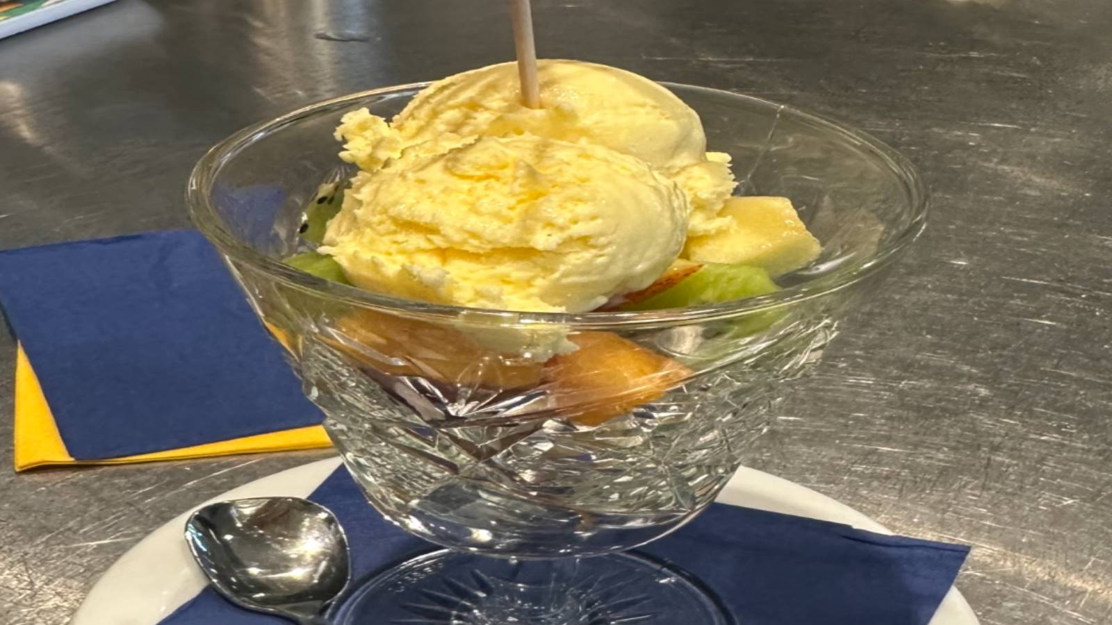 Macedonia con gelato